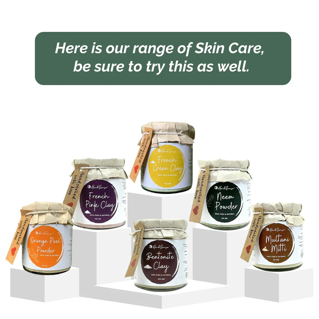 French Green Clay-100gm- For Glowing & Healthy Skin, Deep Cleansing ,Nourishing & Detoxifying Clay Mask,