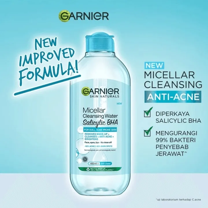 Garnier Micellar Salicyclic BHA Cleansing Water - 125ml