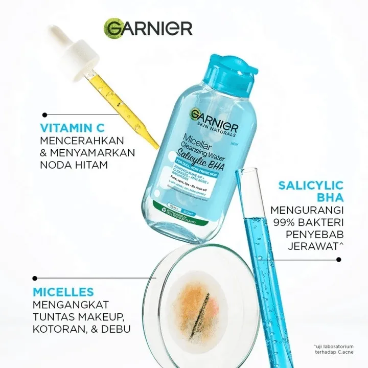 Garnier Micellar Salicyclic BHA Cleansing Water - 125ml