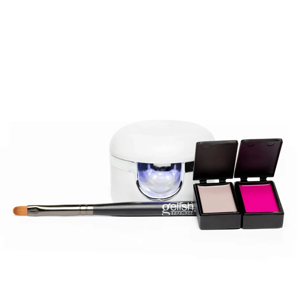 Gelish Cream Gel Polish -  Bold Starter Kit - With UV Light