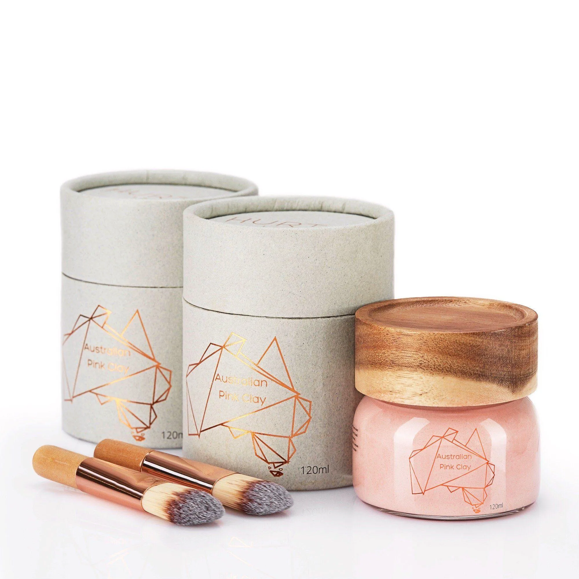 Gift Set Australian Pink Clay Mask Double Bundle 120ml x 2