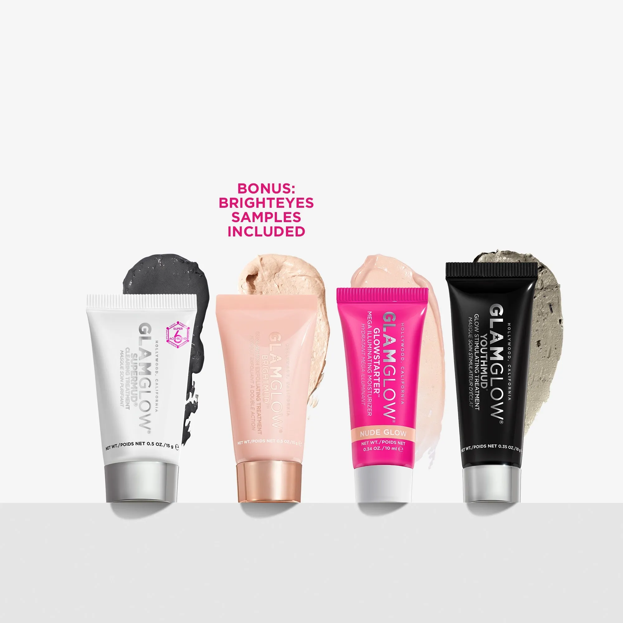 GLAMGLOW Instant Hits Muds Set Face Mask And Moisturizing Set