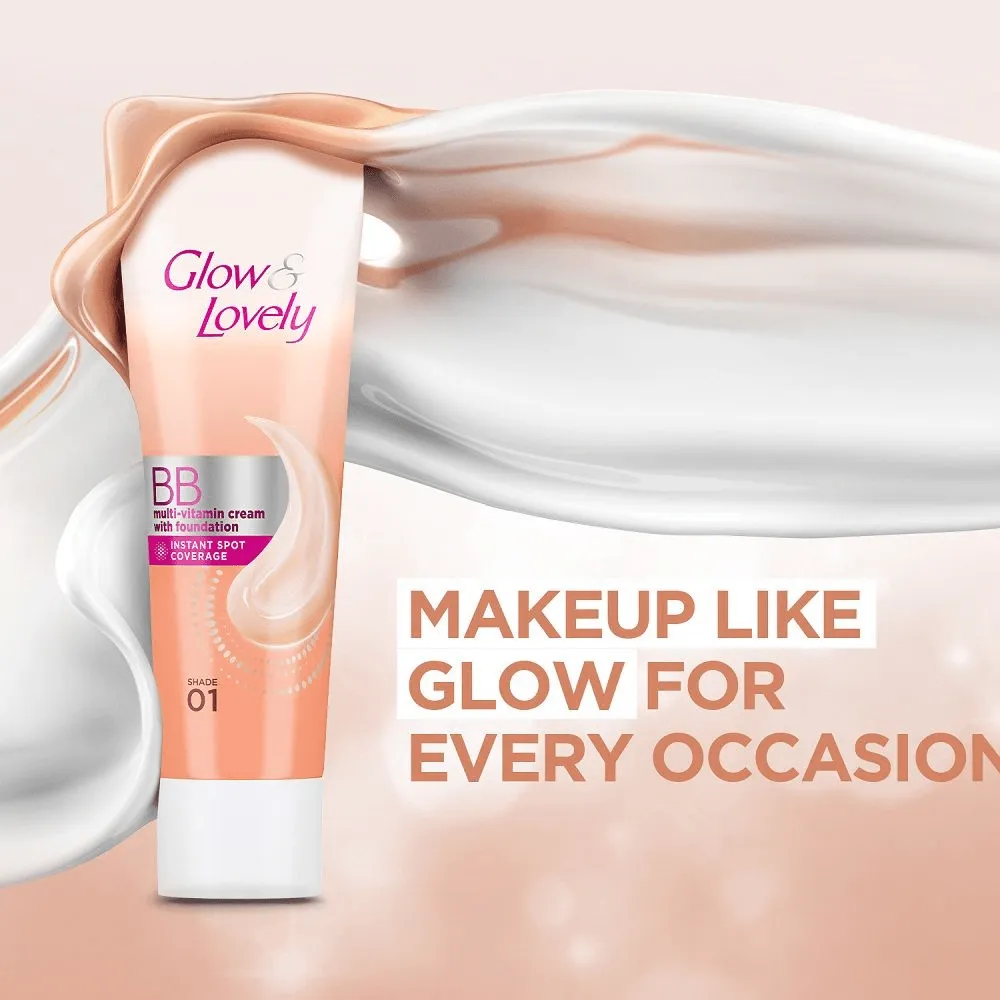 Glow & Lovely BB Multi-Vitamin Cream With Foundation - 40g