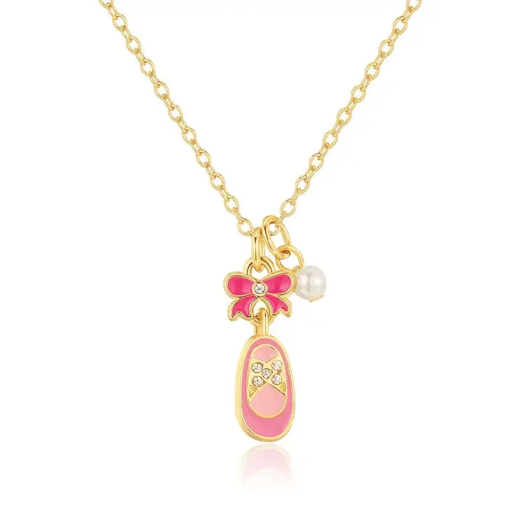 GN-Necklace & Earring Gift Set | Ballet Shoe