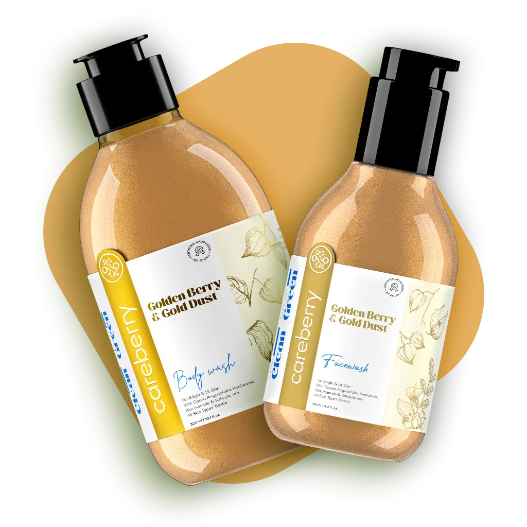 Golden Berry & Gold Dust Brightening Body Wash and Face Wash Combo