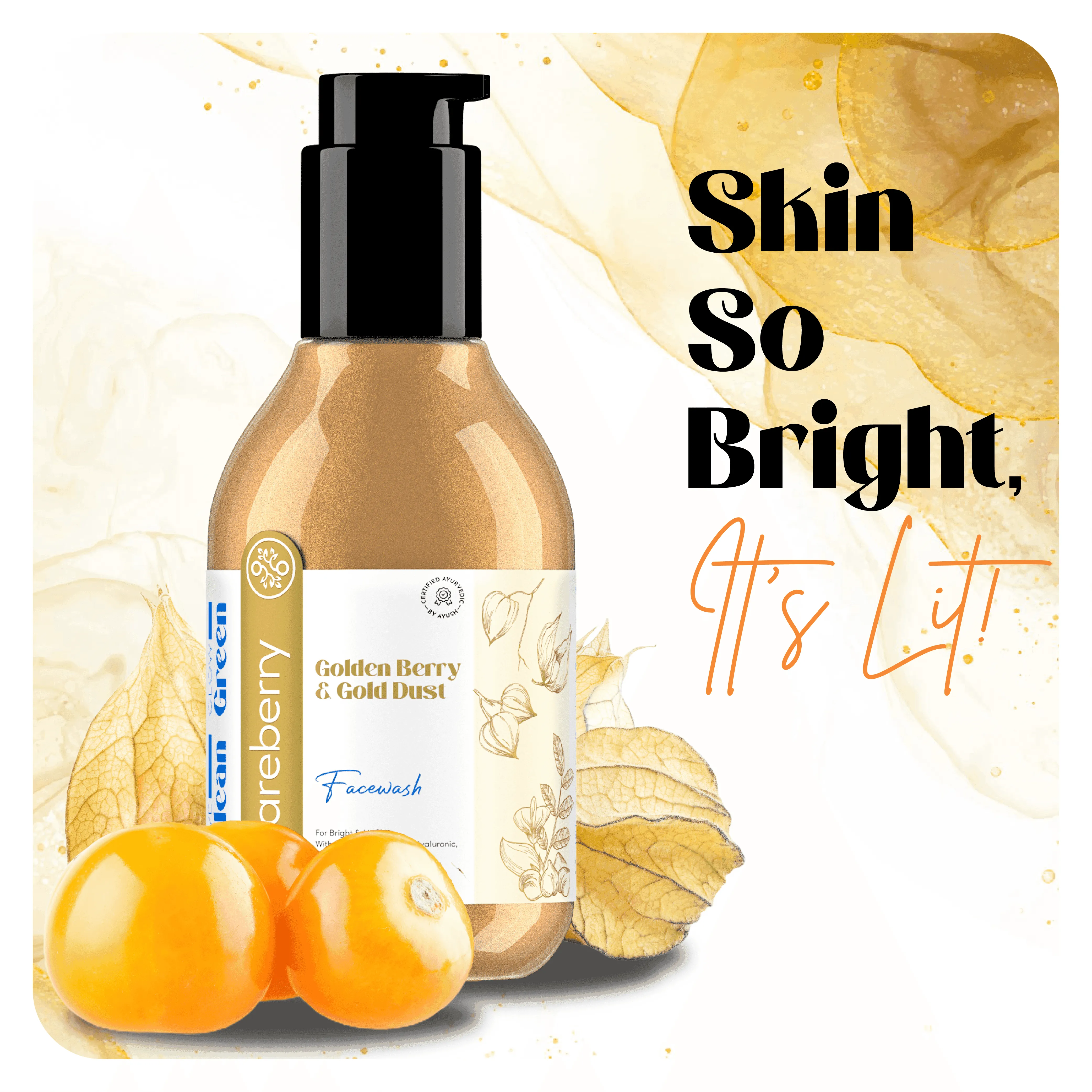 Golden Berry & Gold Dust Brightening Body Wash and Face Wash Combo