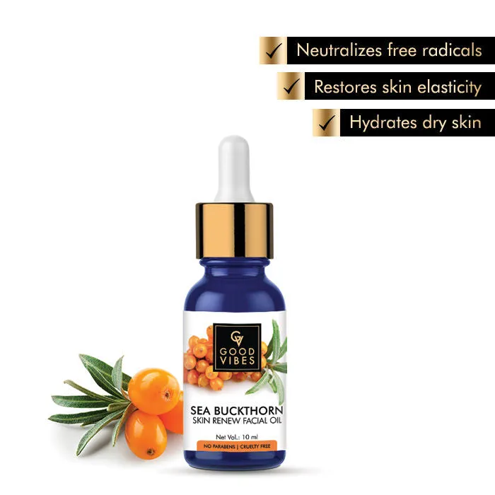 Good Vibes Skin Renew Facial Oil - Sea Buckthorn (10 ml)