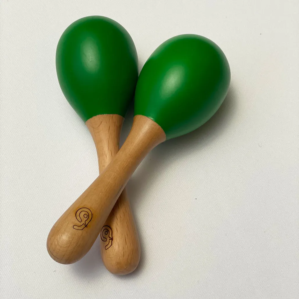 Gudgoodie Baby Gift Set Muslin Dohar and Maracas Set- Avocados