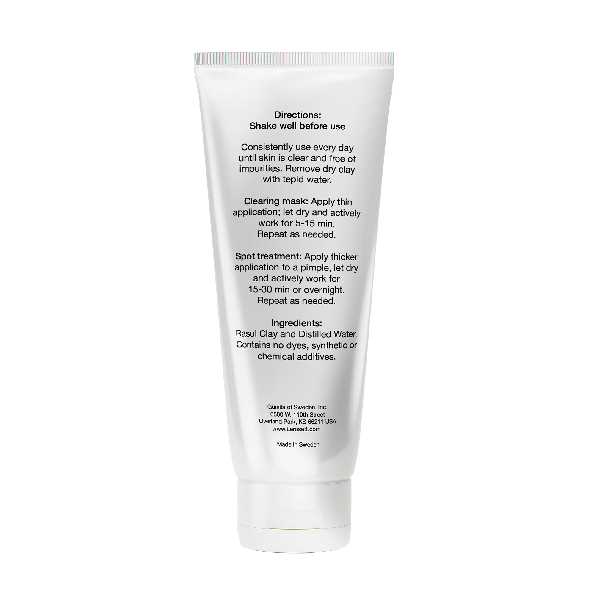 Gunilla of Sweden - LEROSETT - Spot Treatment and Clearing Mask