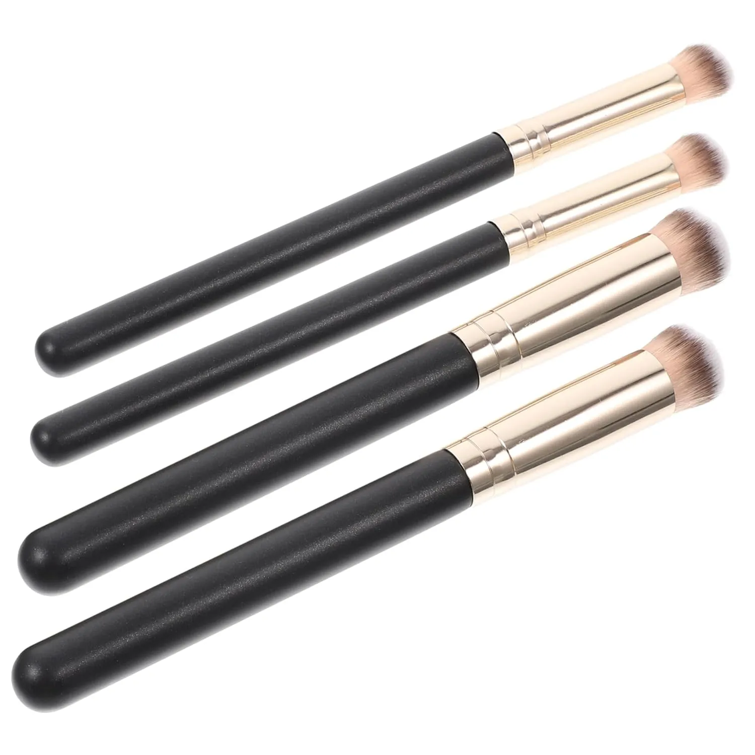 Hemoton 4pcs Women Concealer Brush Flat Cosmetic Powder Brushes for Loose Powder Concealer Skin-friendly Synthetic Bristles for Home Salon Use for Makeup