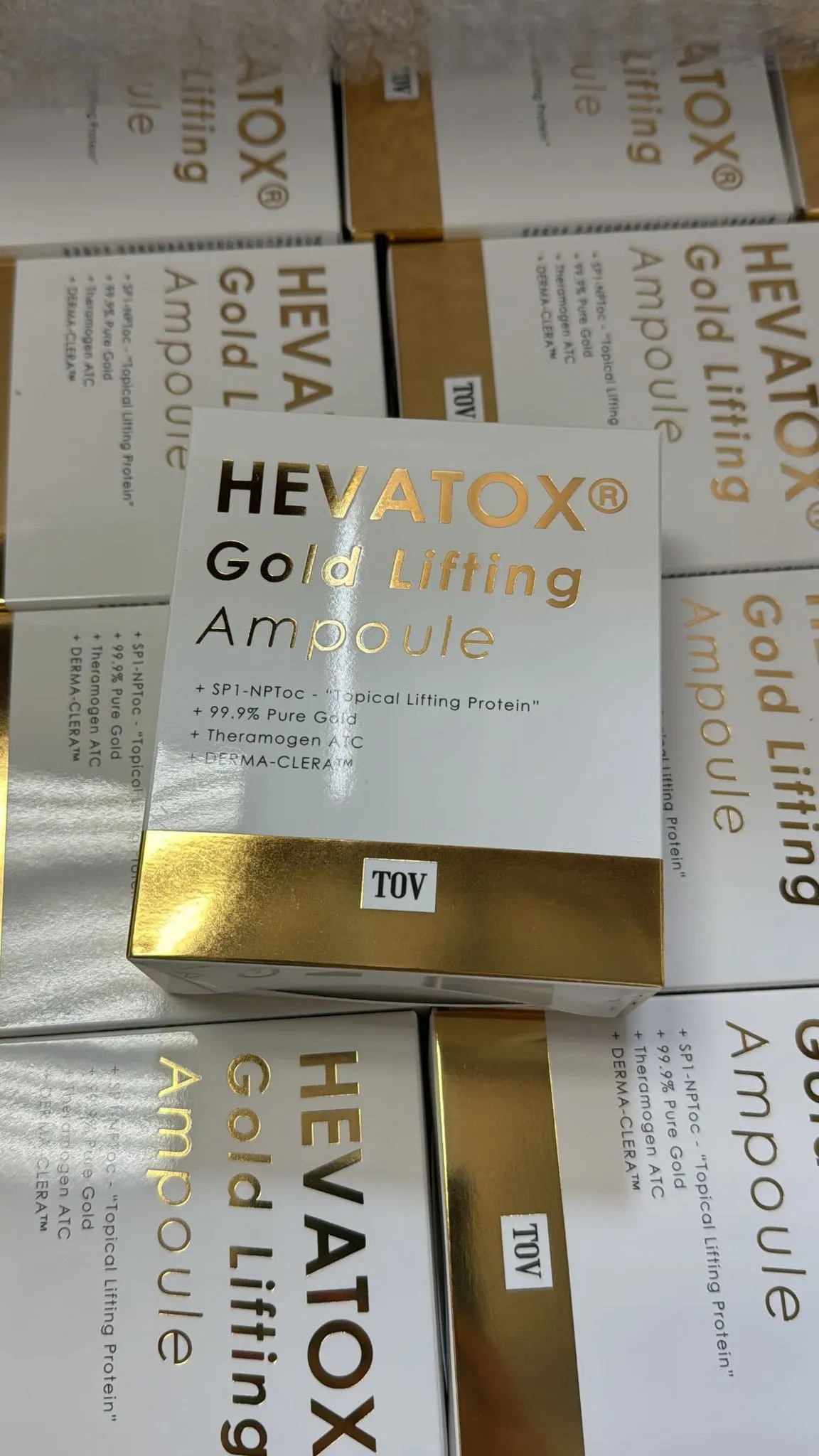 HEVATOX® Gold Ampoule 30mL (Topical Neuro-toxin) Retail $160