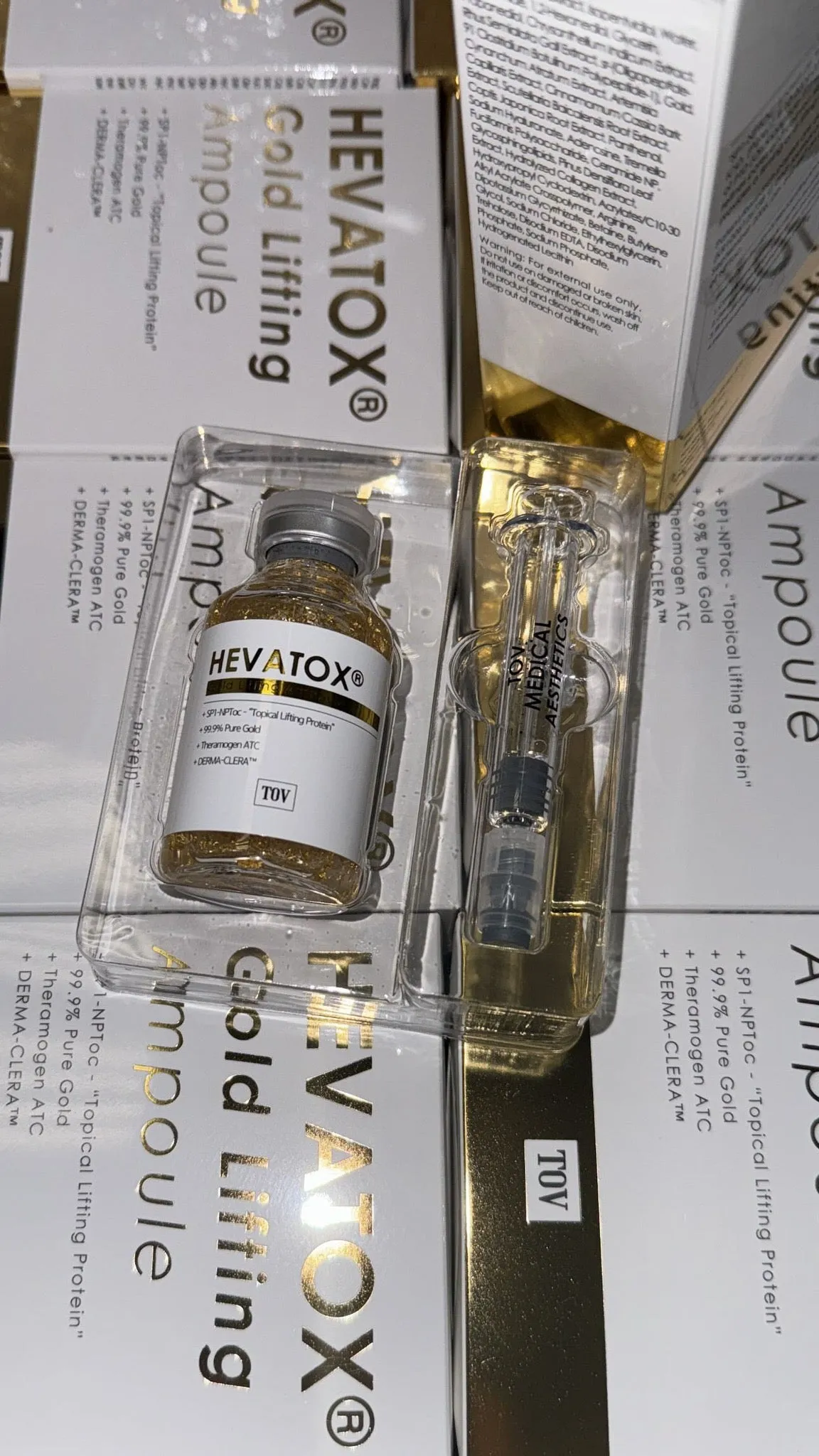 HEVATOX® Gold Ampoule 30mL (Topical Neuro-toxin) Retail $160
