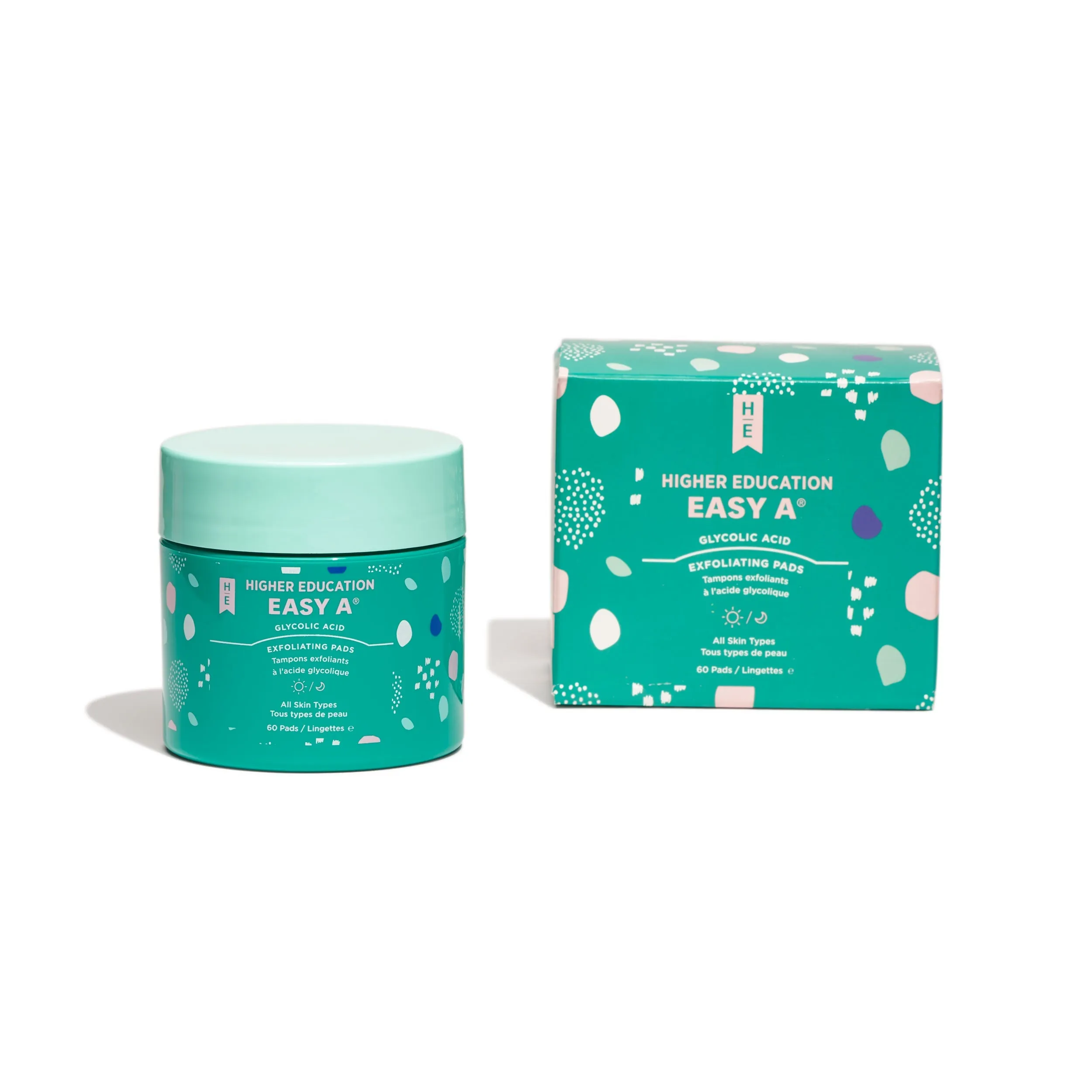 HIGHER EDUCATION EASY A® Glycolic Acid Exfoliating Pads