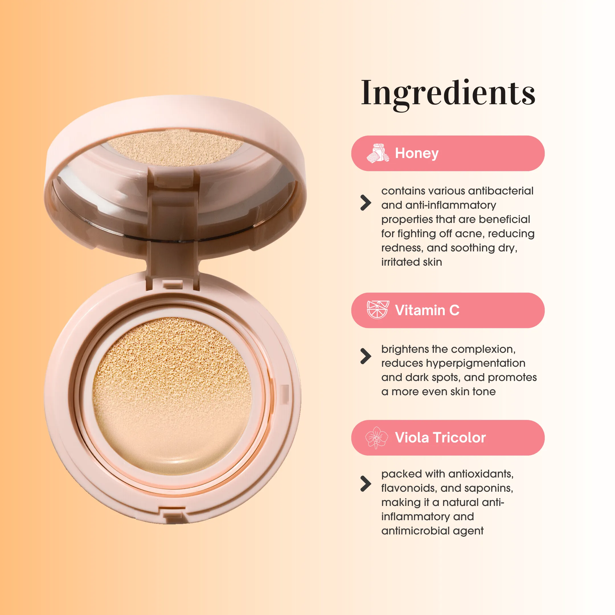 Honey Glow Cover Cushion (03 Honey)