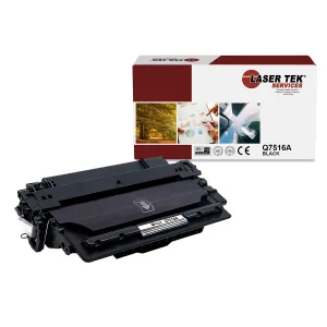 HP 16A Q7516A Black Compatible Toner Cartridge | Laser Tek Services
