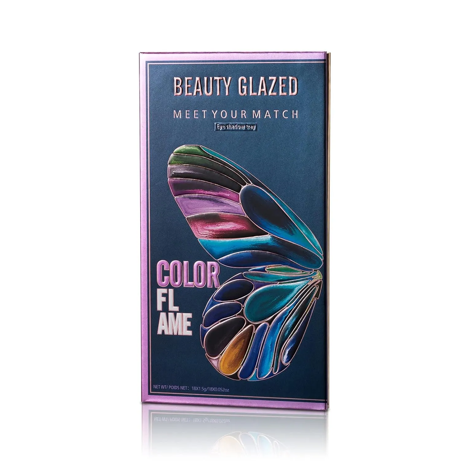 Hwm705b Butterfly Palettes Color Mattes Glitter Eyeshadow Makeup Palettes Highly Pigmented Creamy Blendable Eye Palettes Multidimensional Eye Look Makeup Palettes Makeup Organizer