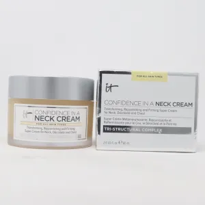 It Cosmetics Confidence In A Neck Cream  2.6oz/80ml New With Box