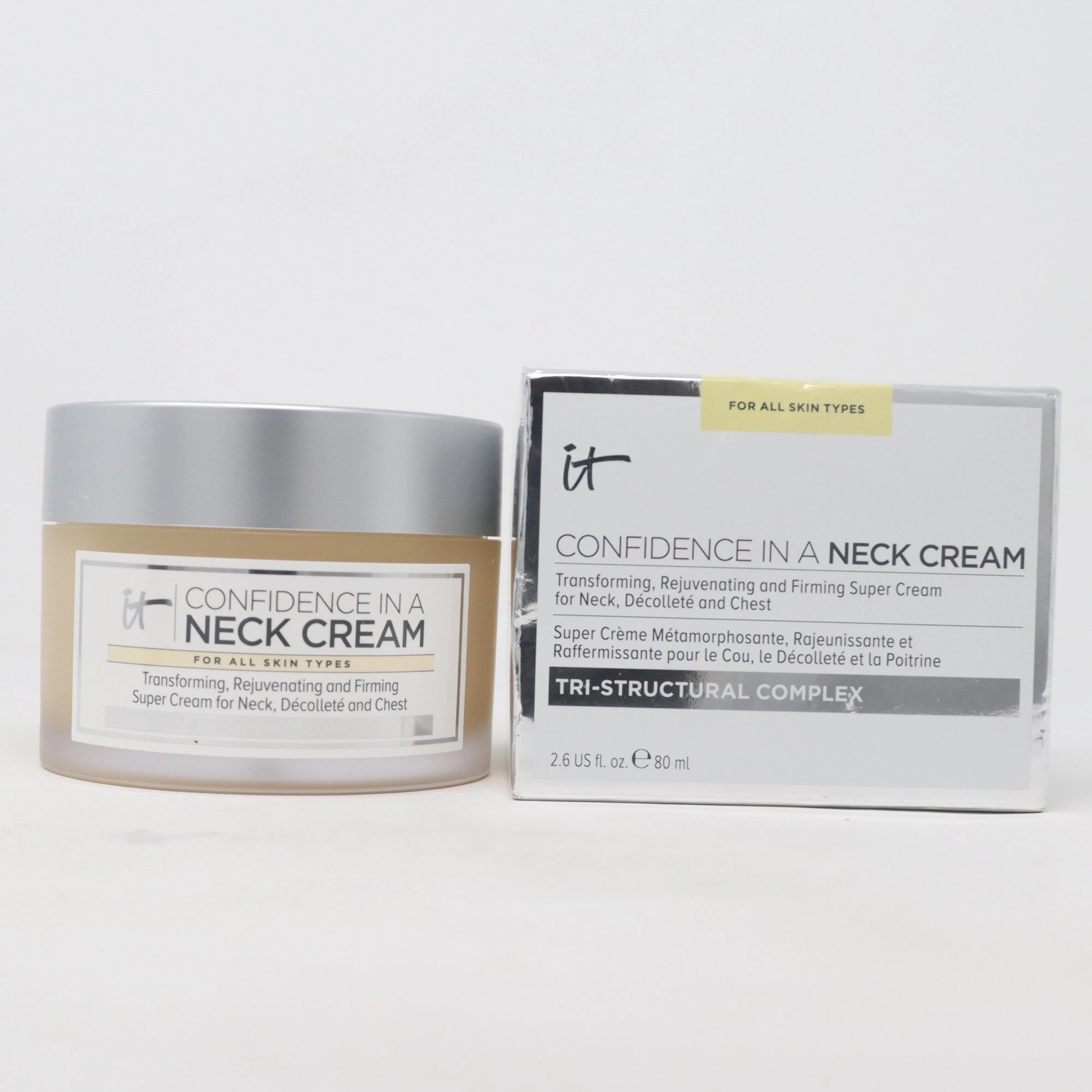 It Cosmetics Confidence In A Neck Cream  2.6oz/80ml New With Box