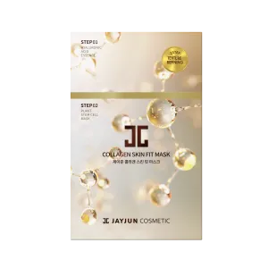 JAYJUN Collagen Skin Fit Mask 10 Sheets مجموعة اقنعة ورقية بالكولاجين