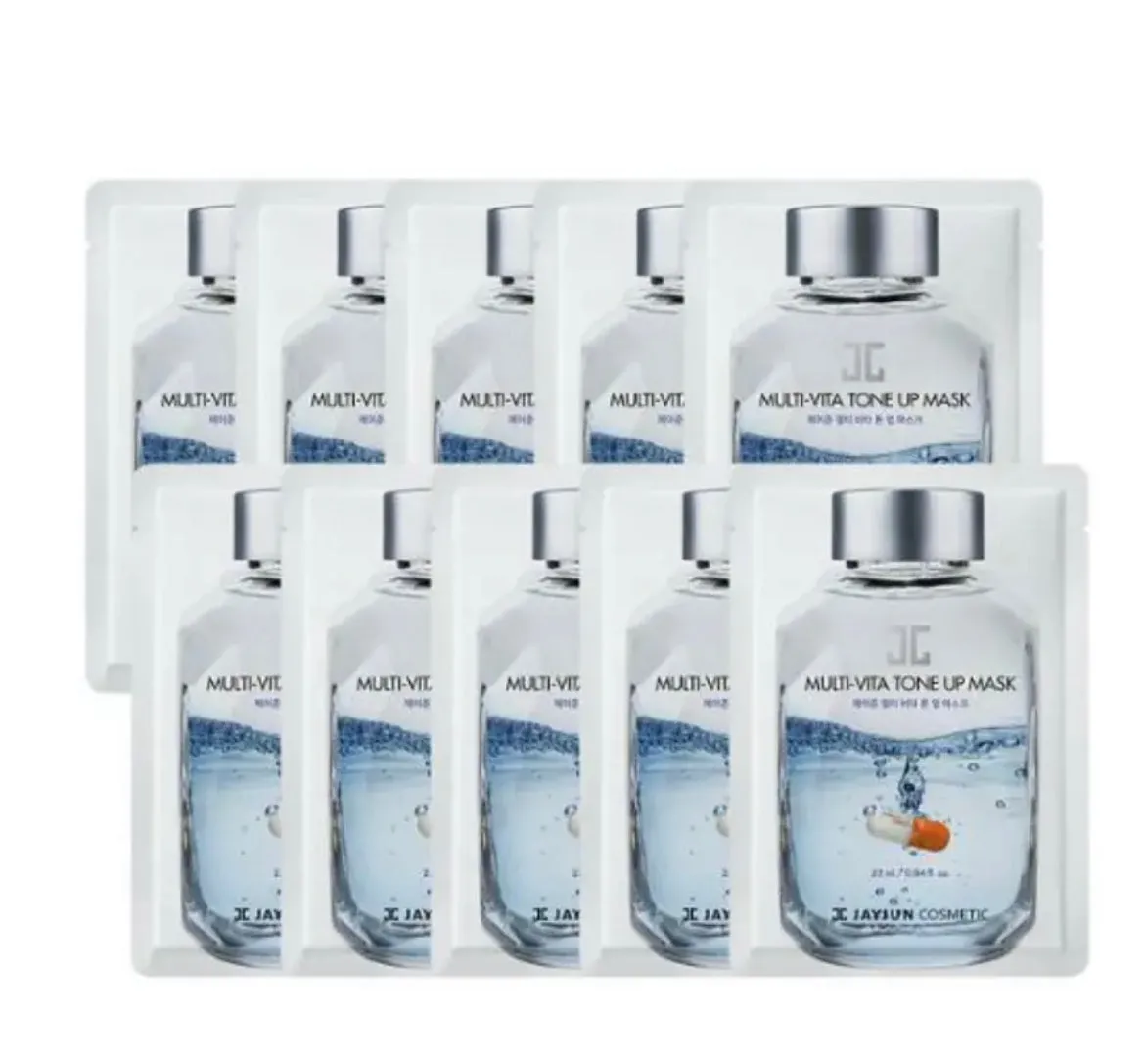 JAYJUN Cosmetic Multi Vita Tone Up Mask set 10pcs مجموعه ماسكات البشرة