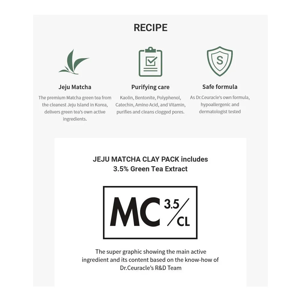 Jeju Matcha Clay Pack