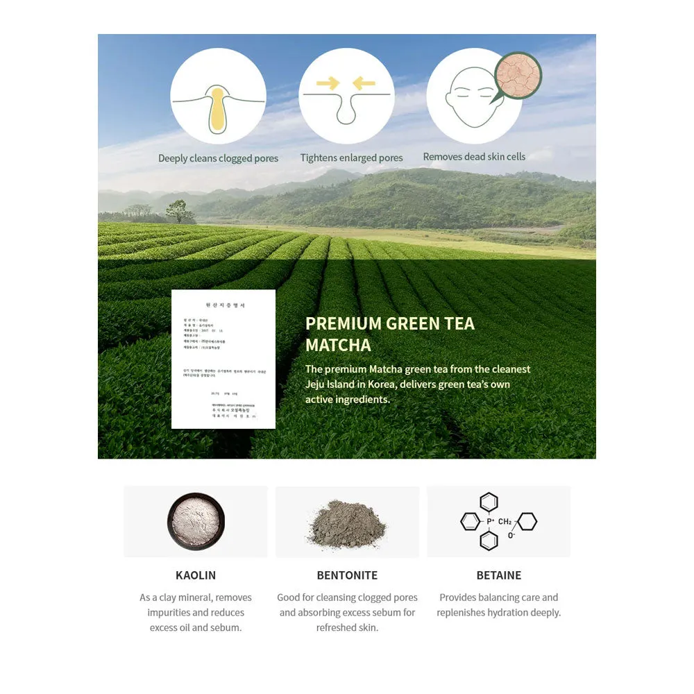 Jeju Matcha Clay Pack