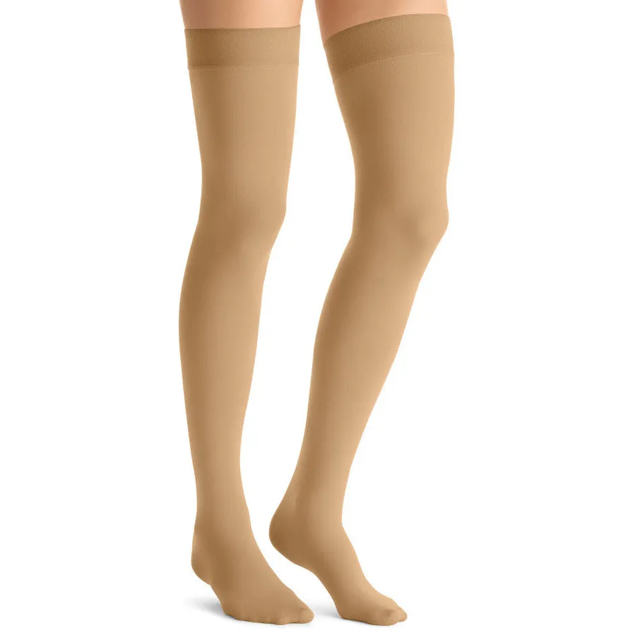 JOBST® Opaque Women's Thigh High 30-40 mmHg w/ Silcone Dot Top Band