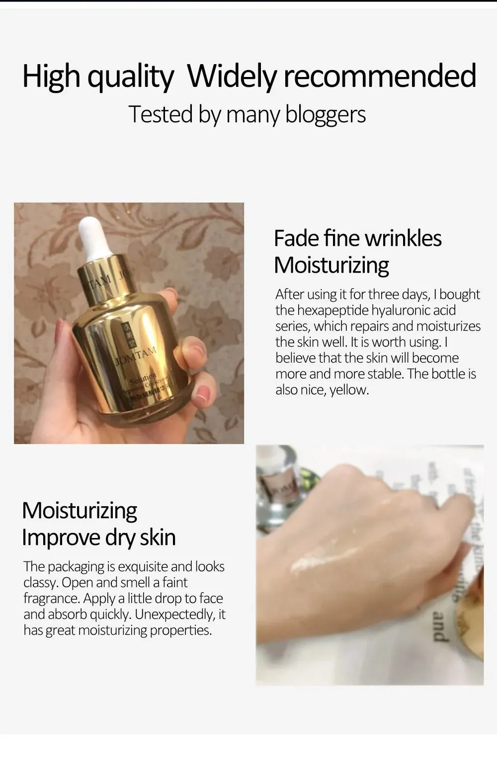 JOMTAM Argireline Six Peptides Anti-Aging Serum Dry Skin Care-60ml JMT03461