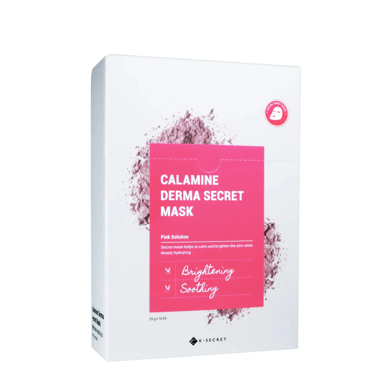K SECRET calamine derma secret mask pink solution مجموعة اقنعة ورقية بالكلاماين