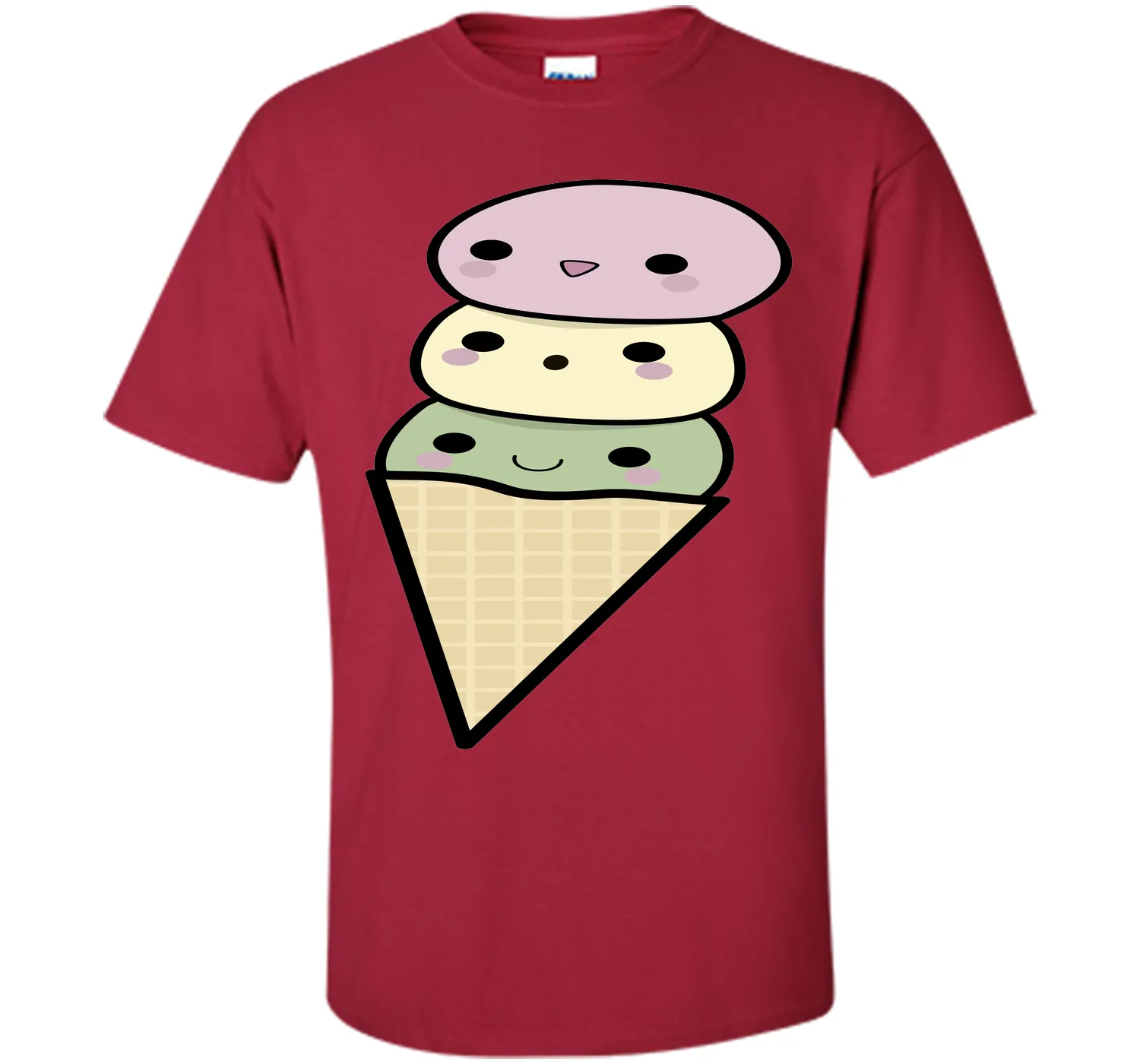Kawaii Ice Cream Cone T-Shirt T-Shirt