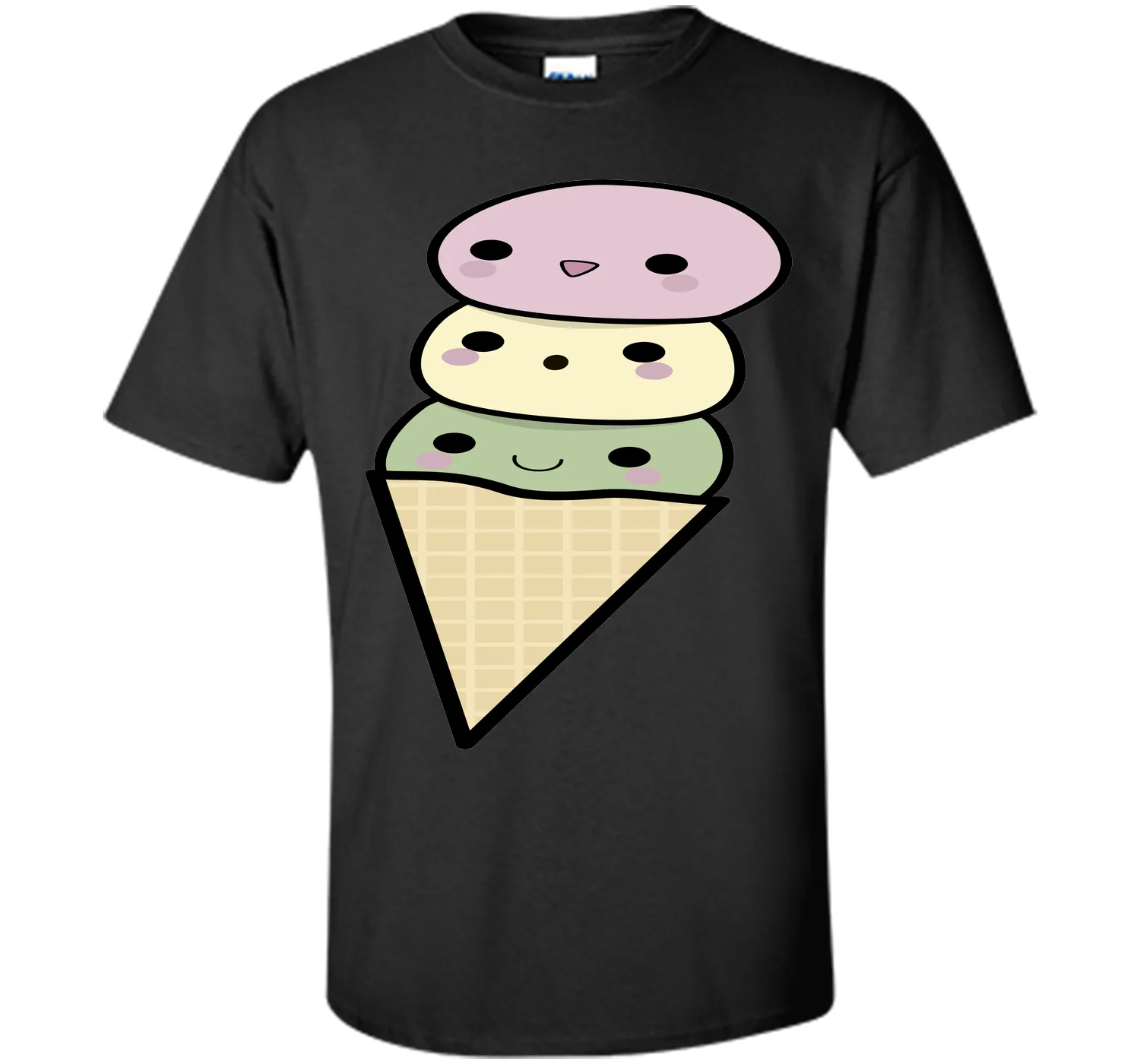 Kawaii Ice Cream Cone T-Shirt T-Shirt