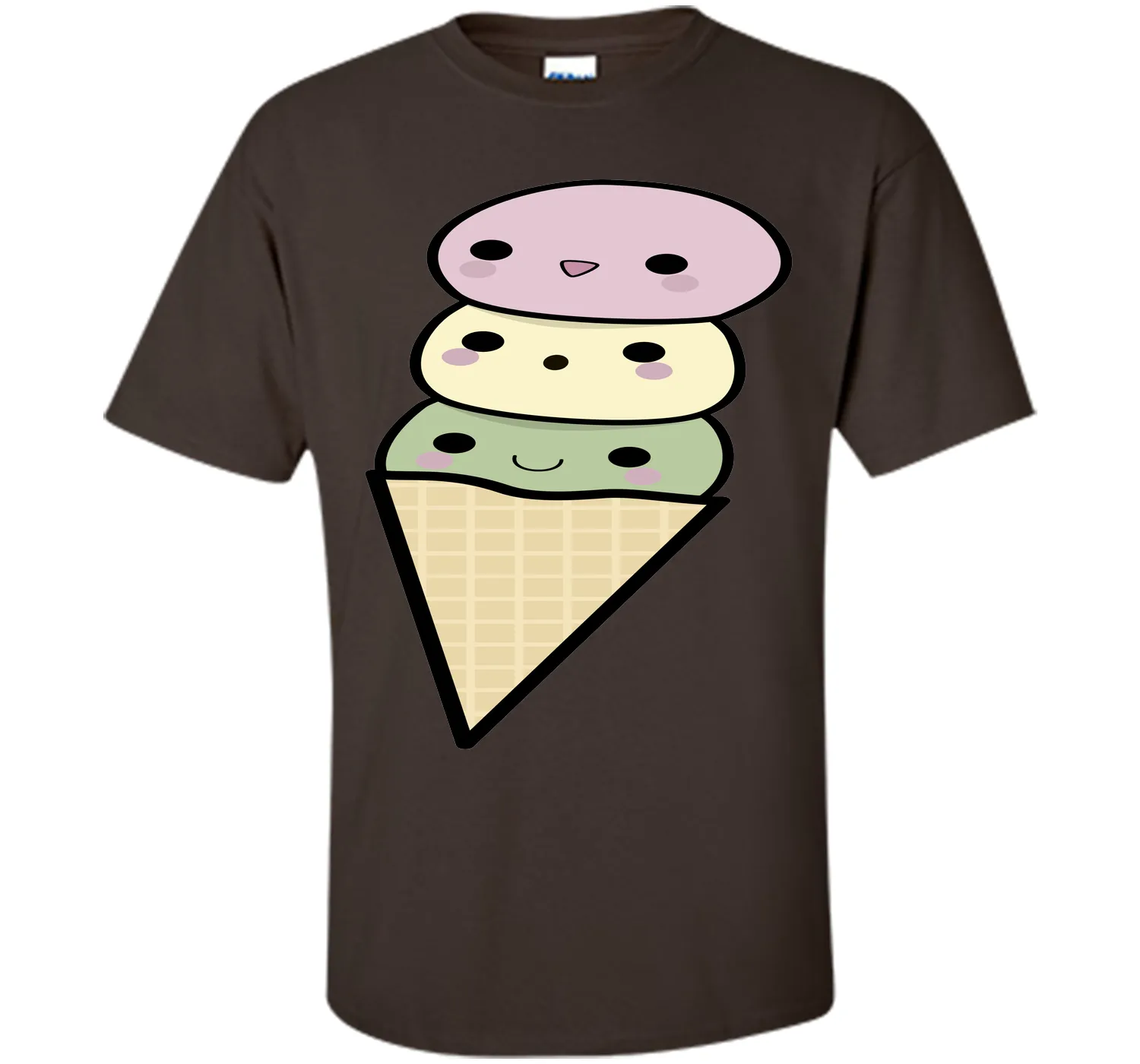 Kawaii Ice Cream Cone T-Shirt T-Shirt