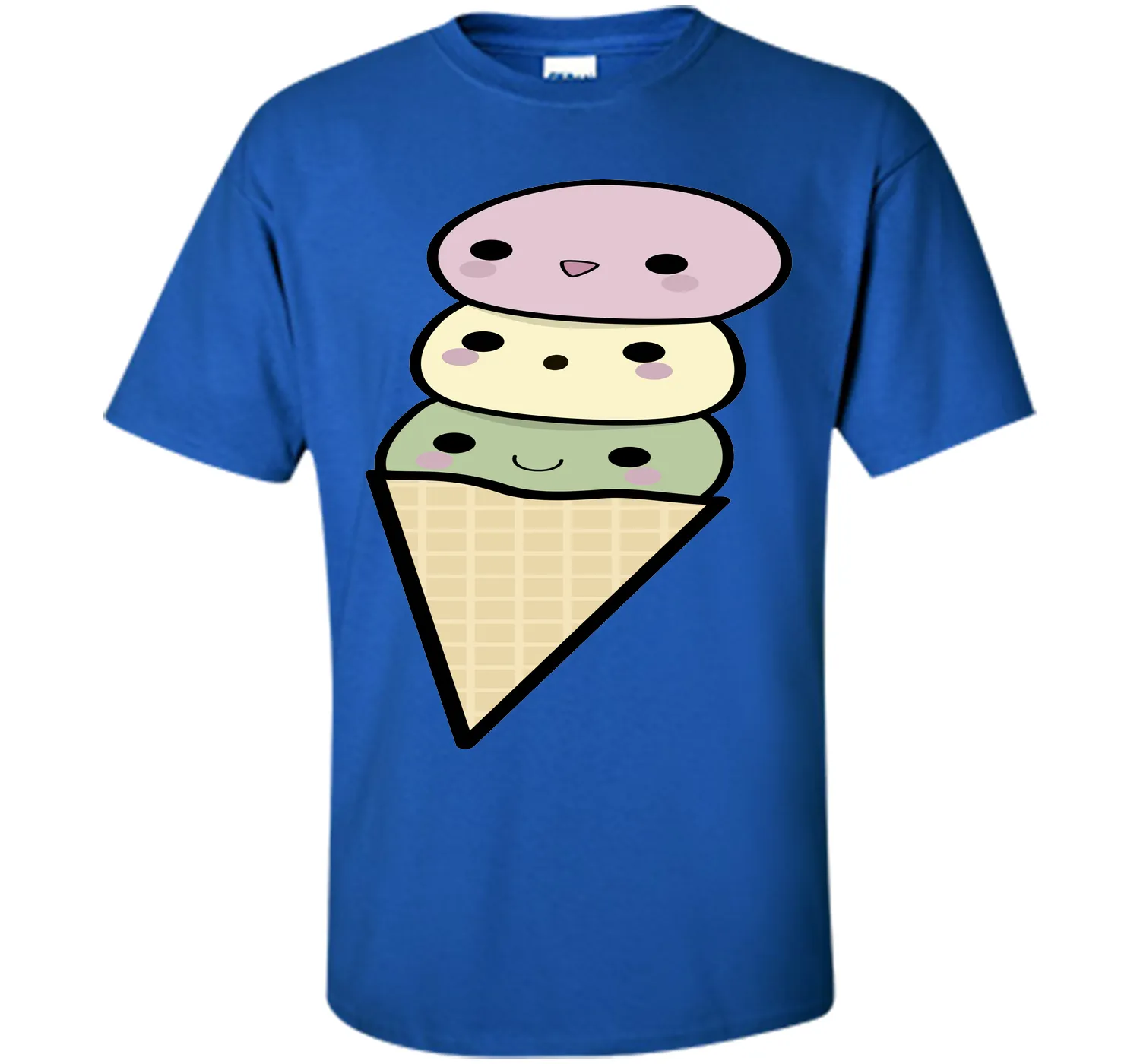 Kawaii Ice Cream Cone T-Shirt T-Shirt