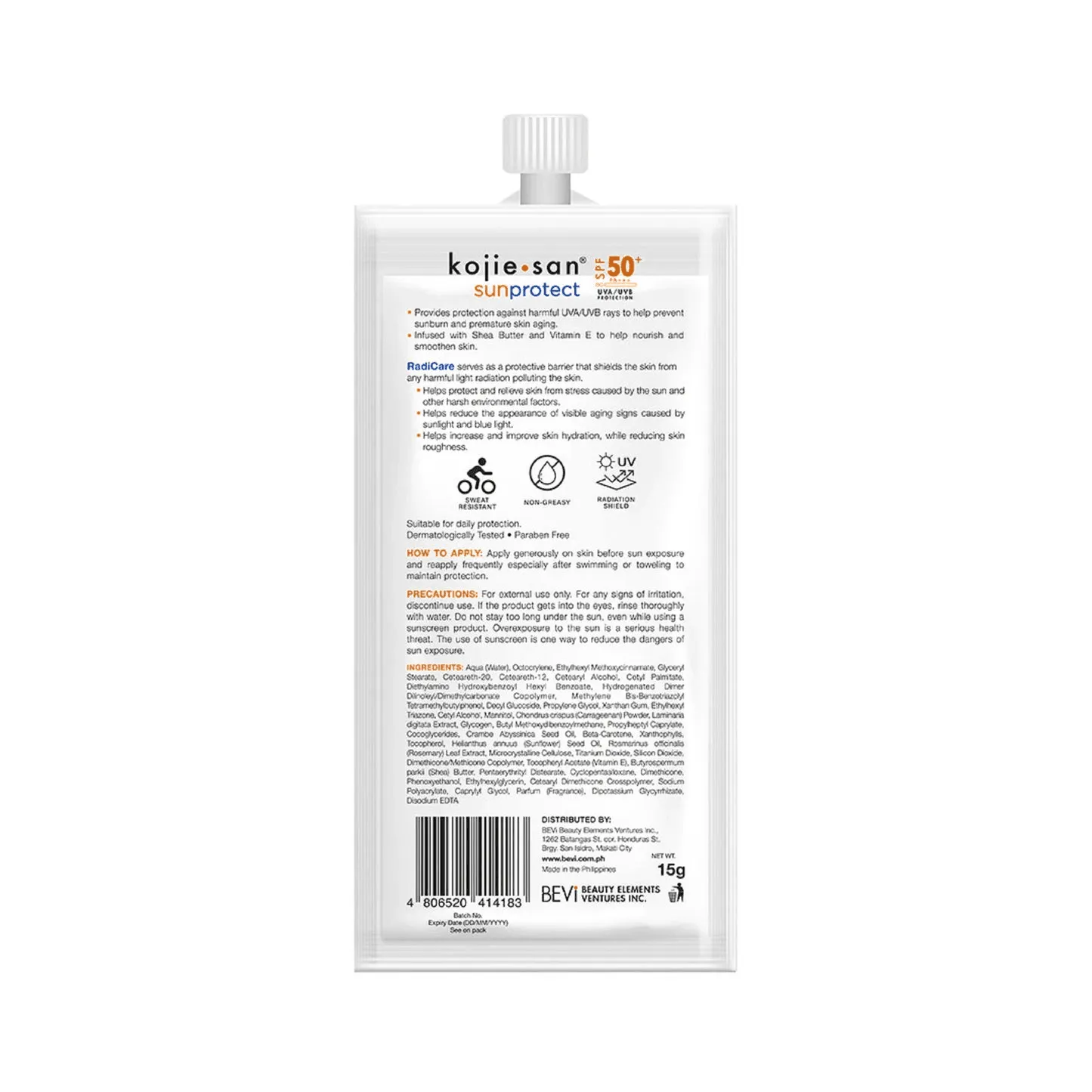 Kojie San Sport SunProtect SPF50  - 15g