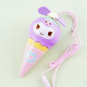 Kuromi Ice Cream Handheld Fan