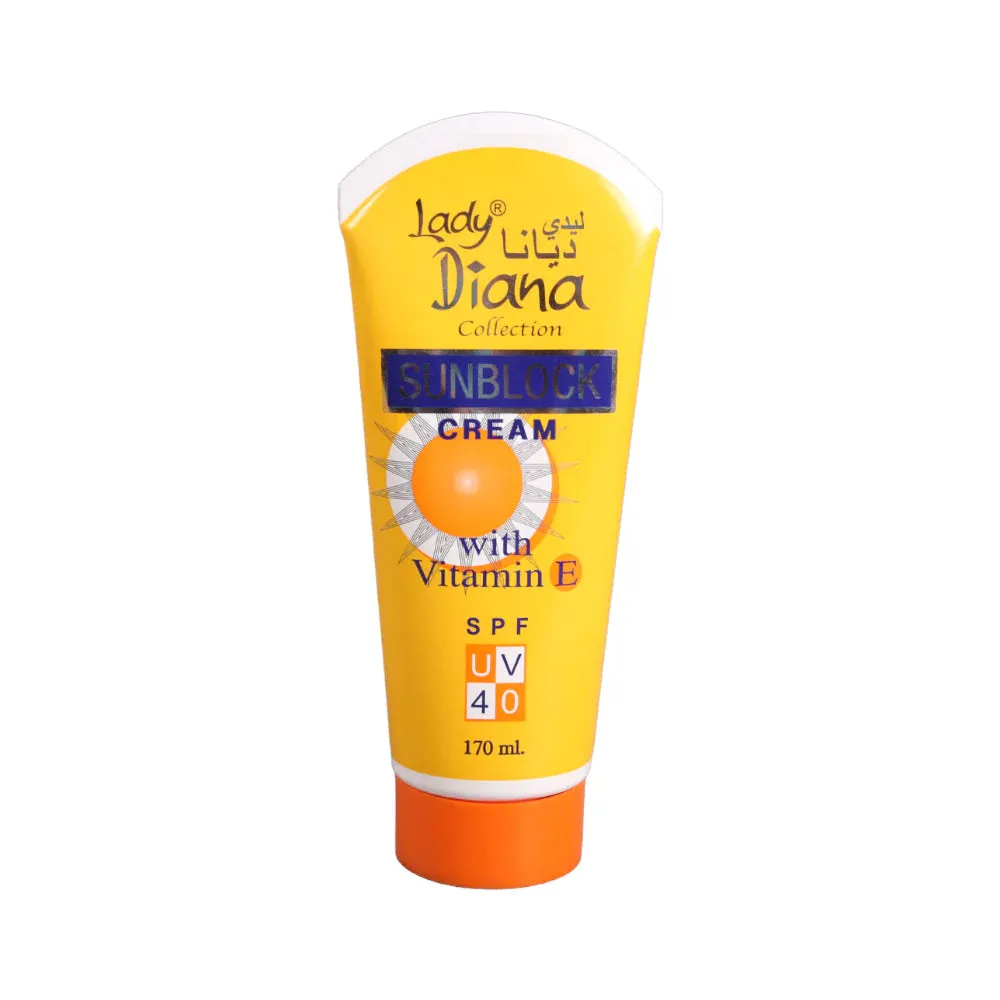 LADY DIANA FACE & BODY SUNBLOCK CREAM SPF40 170ML