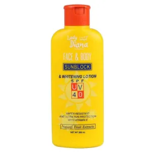 LADY DIANA FACE & BODY SUNBLOCK LOTION SPF40 200ML
