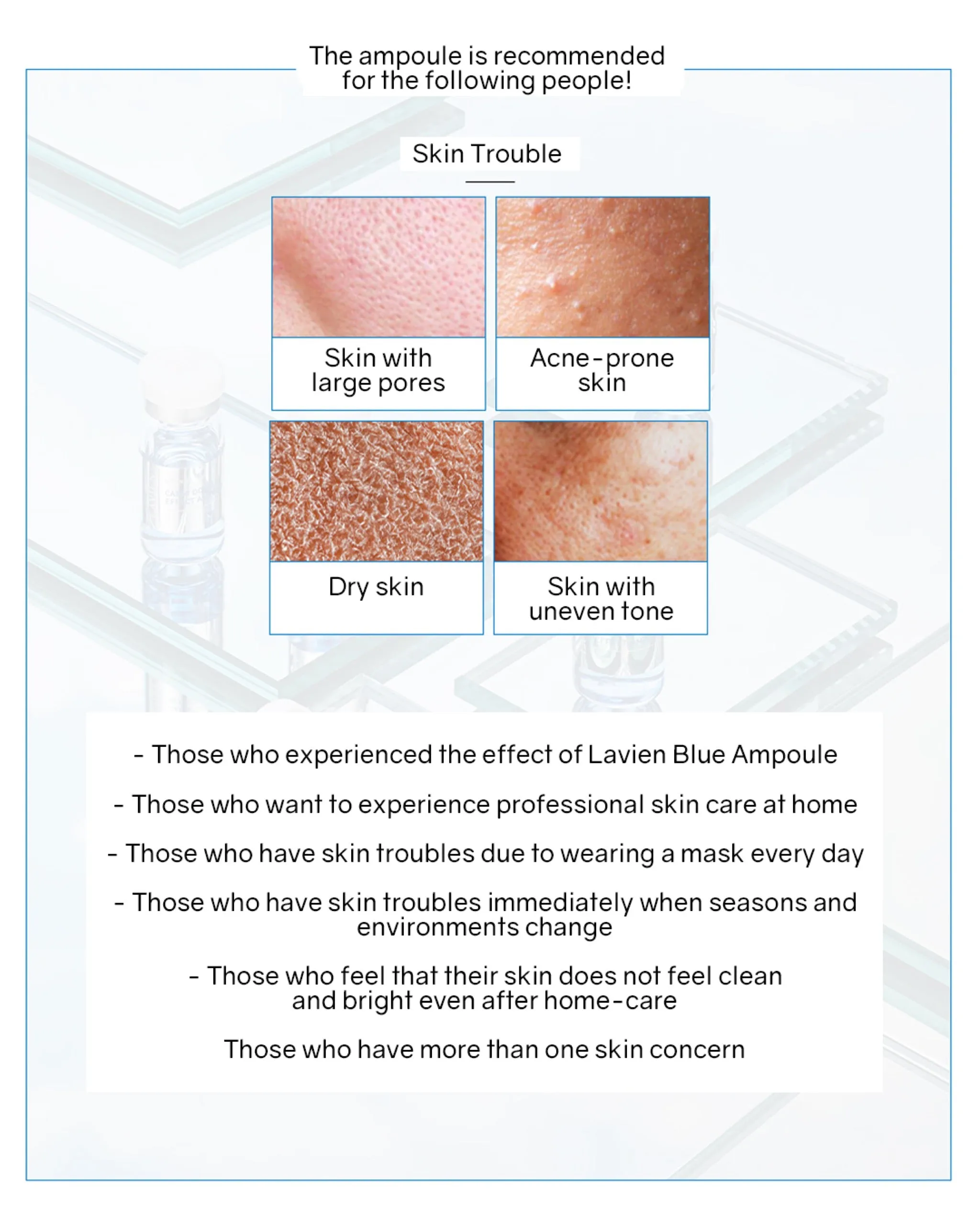 Lavien Carni Double Effect Ampoule (Blue) / 4000 Micro Shot Skin Roller