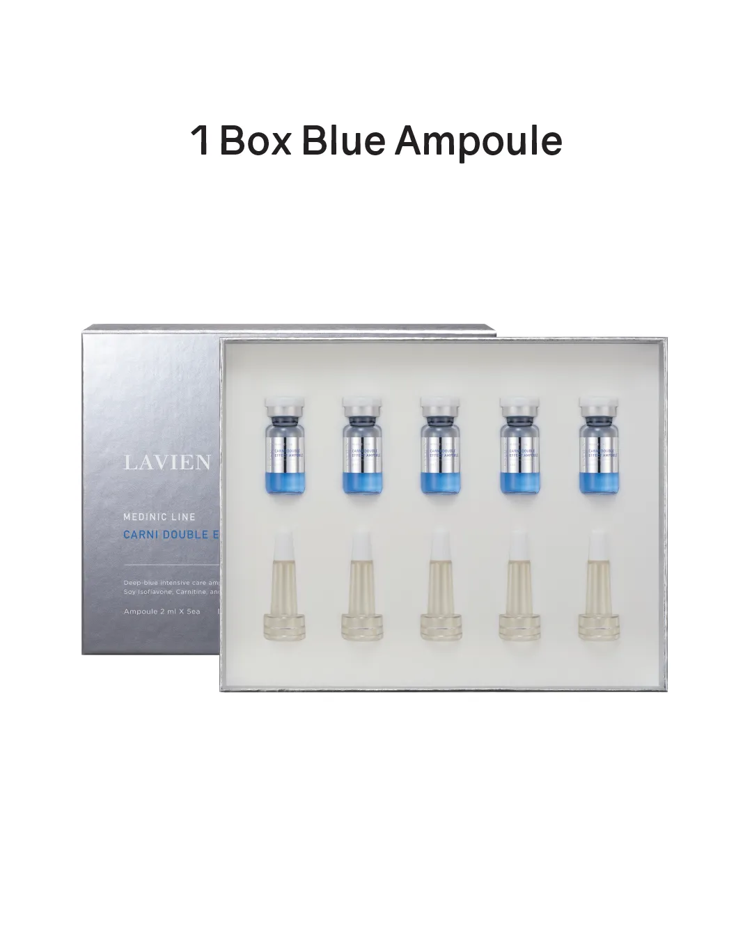 Lavien Carni Double Effect Ampoule (Blue) / 4000 Micro Shot Skin Roller