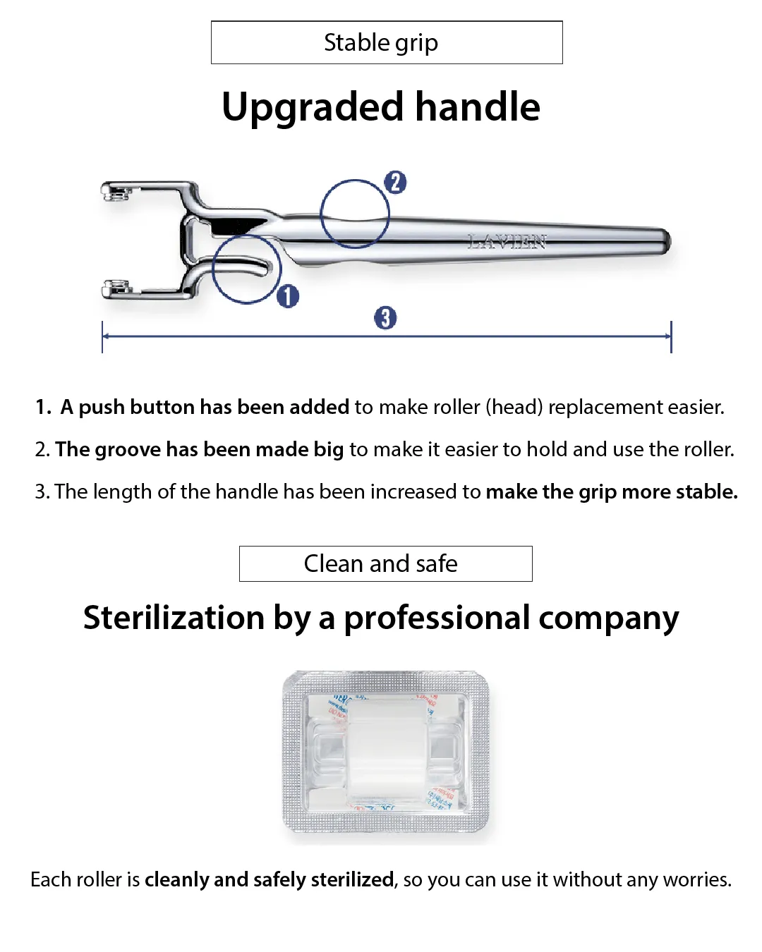 Lavien Carni Double Effect Ampoule (Blue) / 4000 Micro Shot Skin Roller