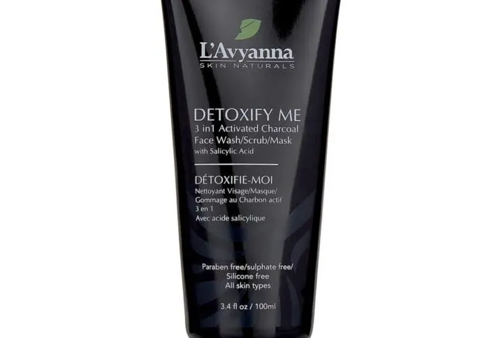 L'Avyanna Detoxify Me 3 in 1 Activated Charcoal Face Wash/Scrub/Mask with Salicylic Acid 100ml