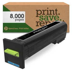 Lexmark 72K10C0 Cyan Remanufactured Toner Cartridge for CS820, CX820, CX825, CX860 [8,000 Pages]