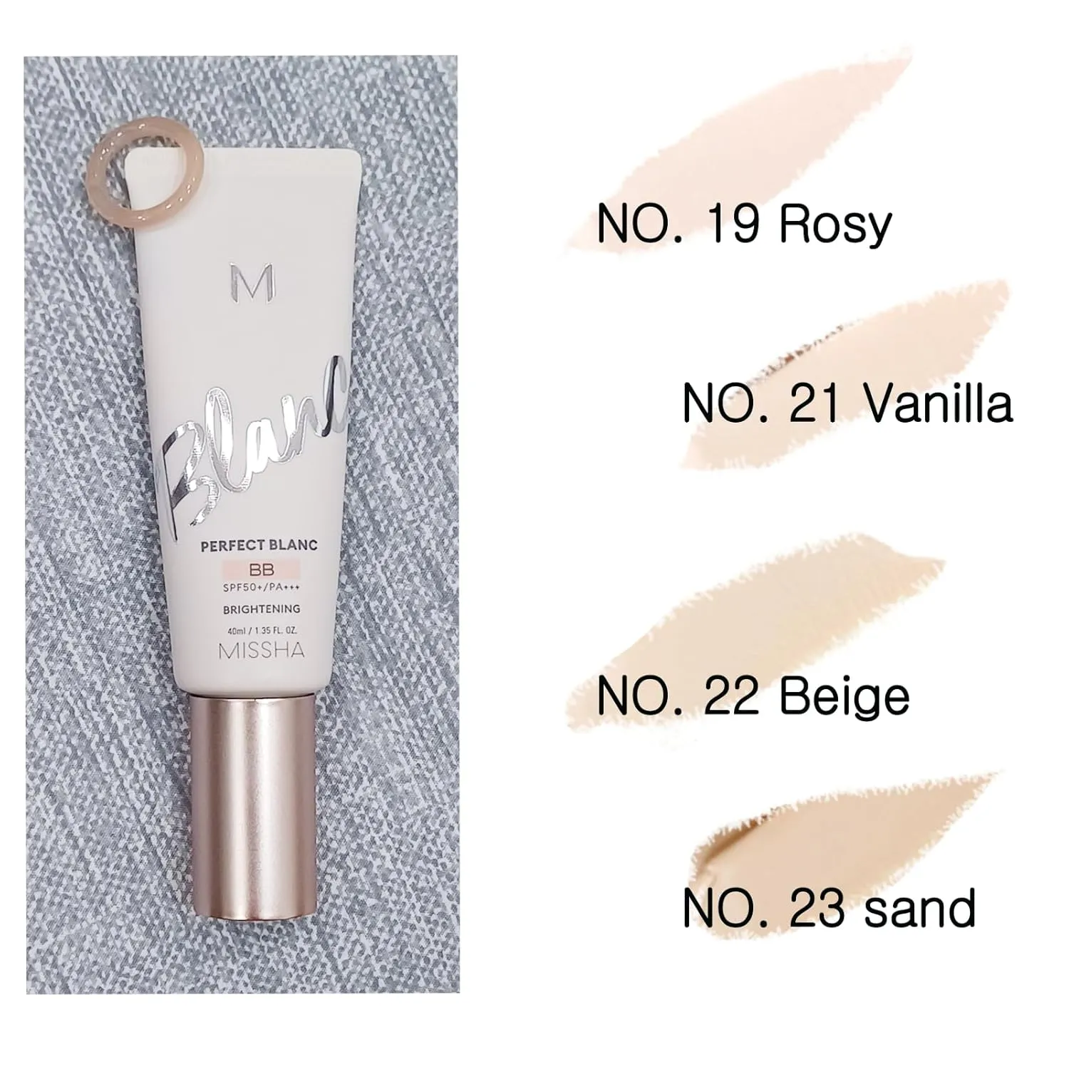 lightness & Brightening Makeup for MISSHA M Perfect Blanc BB Creams(1.35fl.oz.),No. 23 Sand