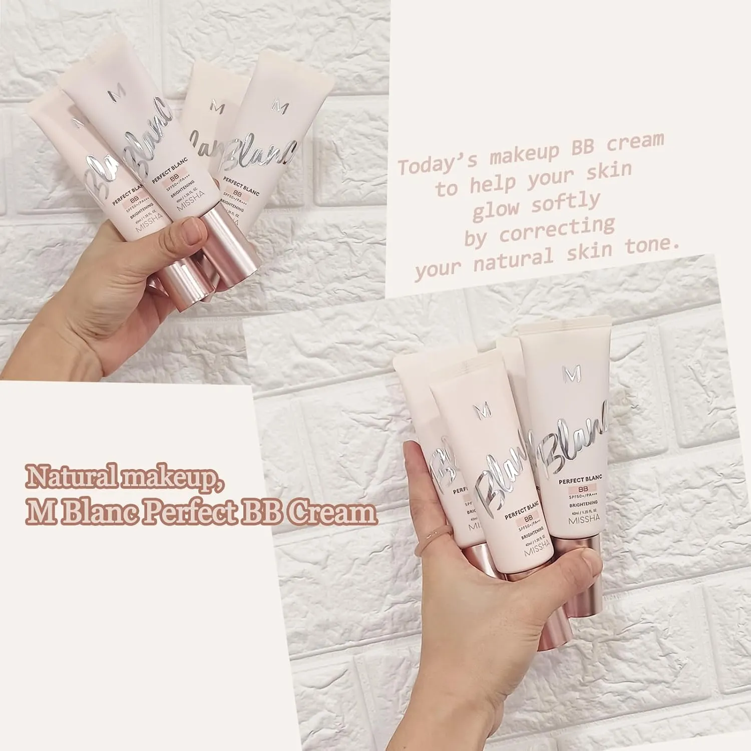 lightness & Brightening Makeup for MISSHA M Perfect Blanc BB Creams(1.35fl.oz.),No. 23 Sand
