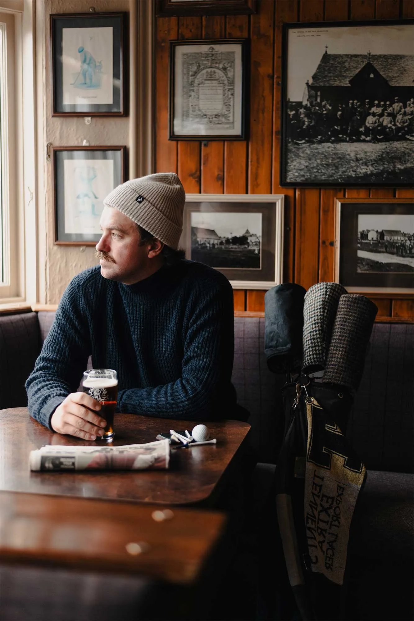 Links Merino Beanie - Oatmeal