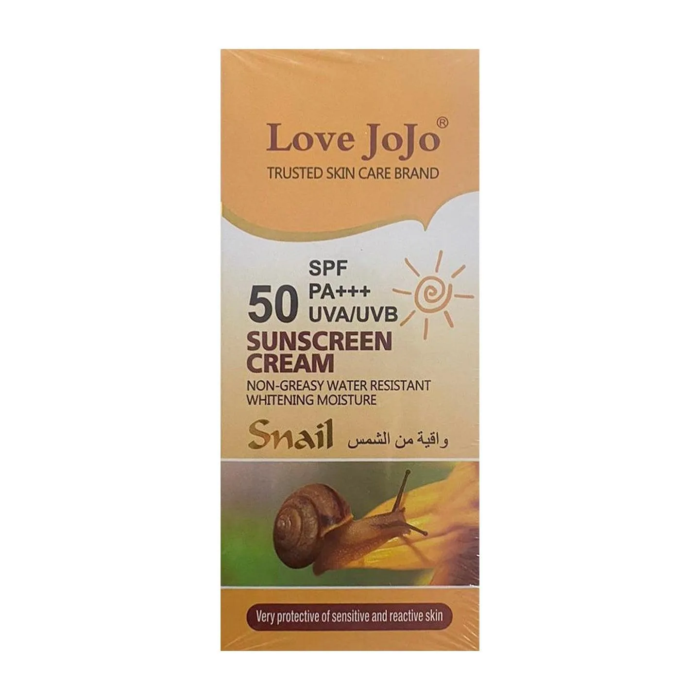 Love JoJo Snail Sunscreen Cream SPF 50