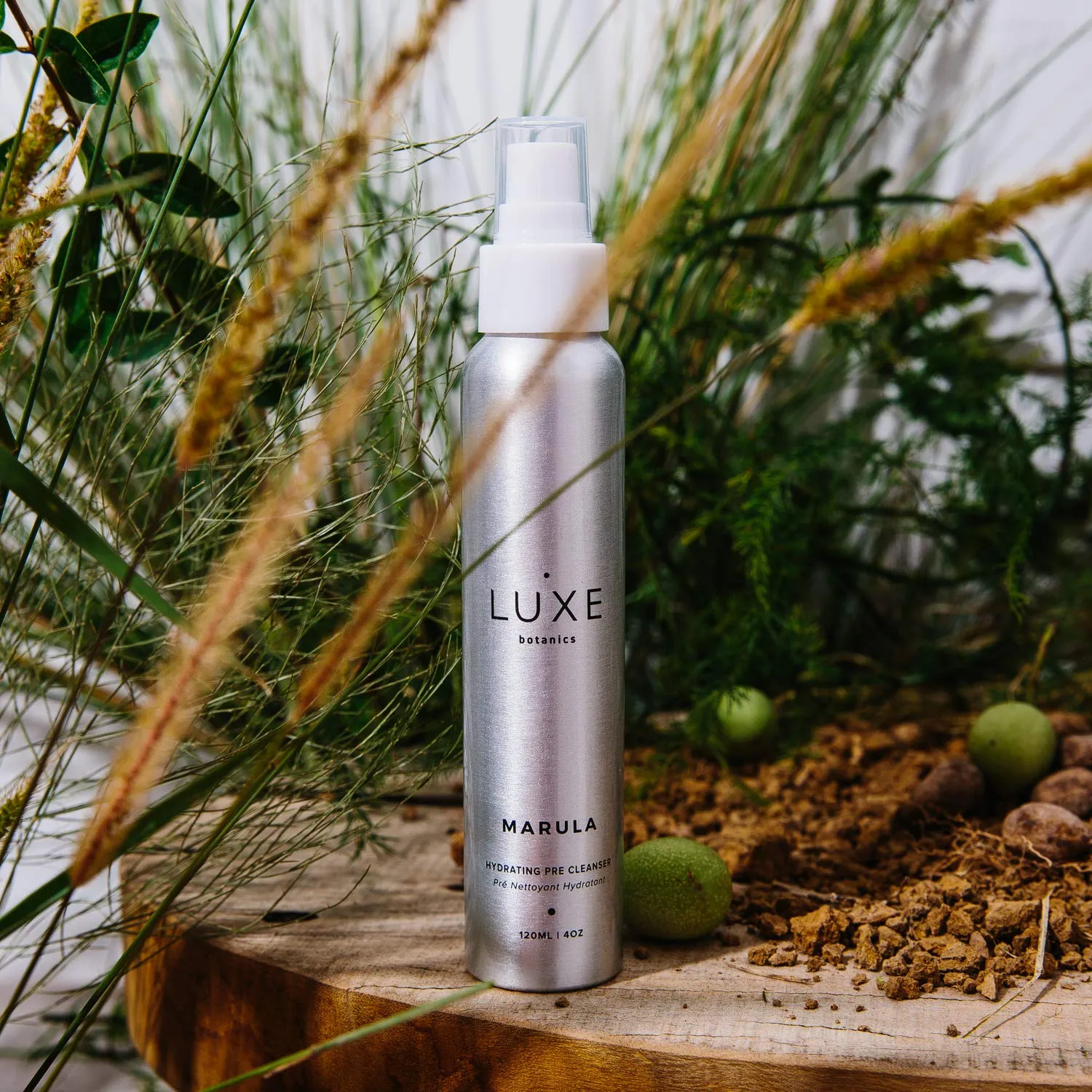 Luxe Botanics Marula Hydrating Pre Cleanser Make Up Remover - For Hydrated, Firm, Uplifted and Radiant Skin - Marula and Jojoba Oil (4oz)