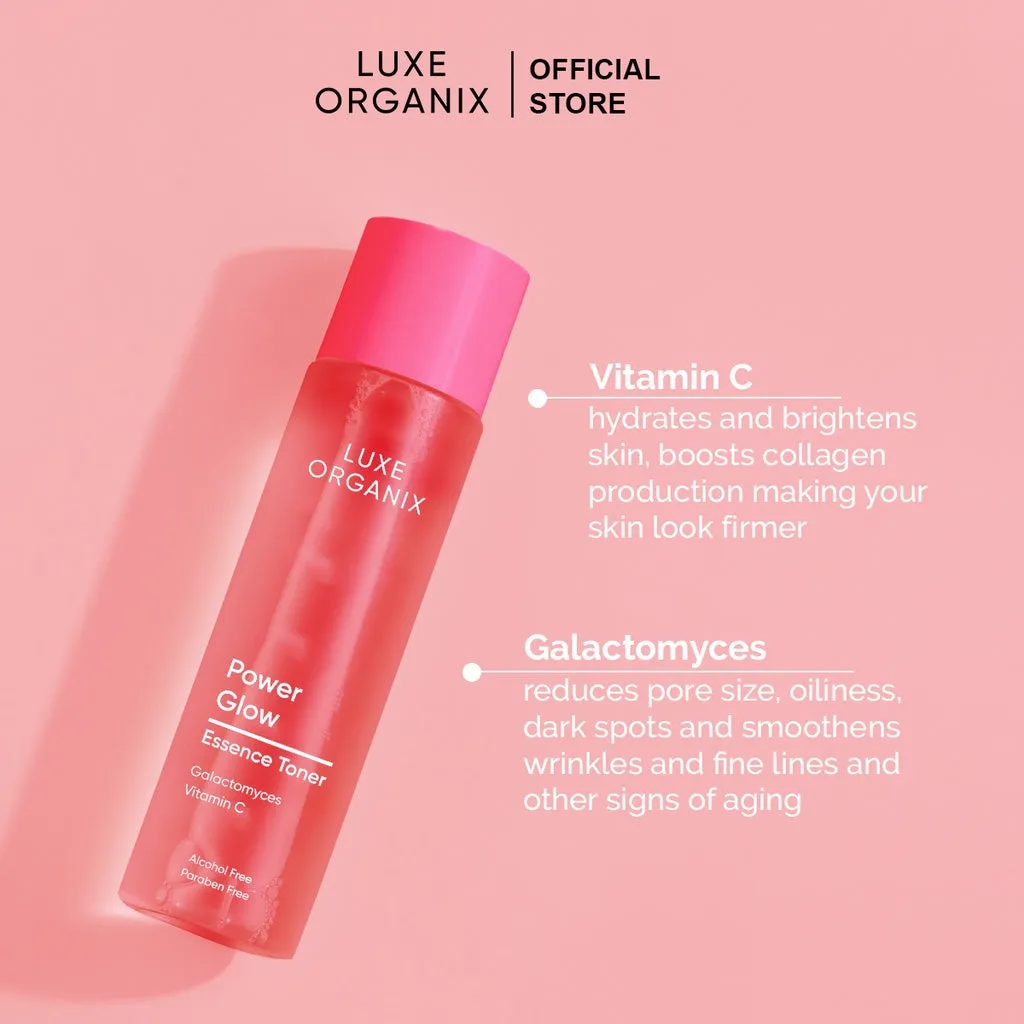 Luxe Organix Power Glow Essence Toner Galactomyces Vitamin C 150ml