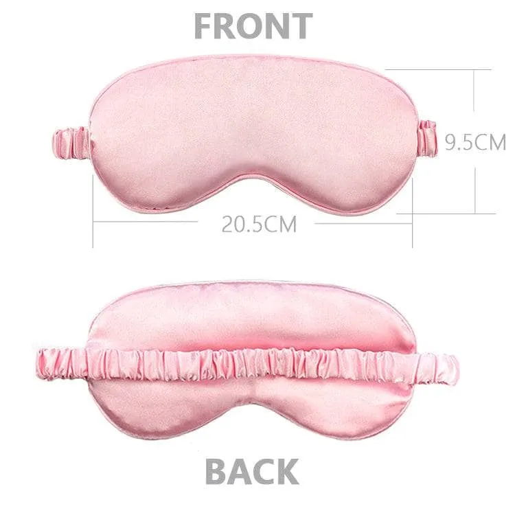 Magenta Silk Sleep Mask & Face Mask Luxe Gift Set