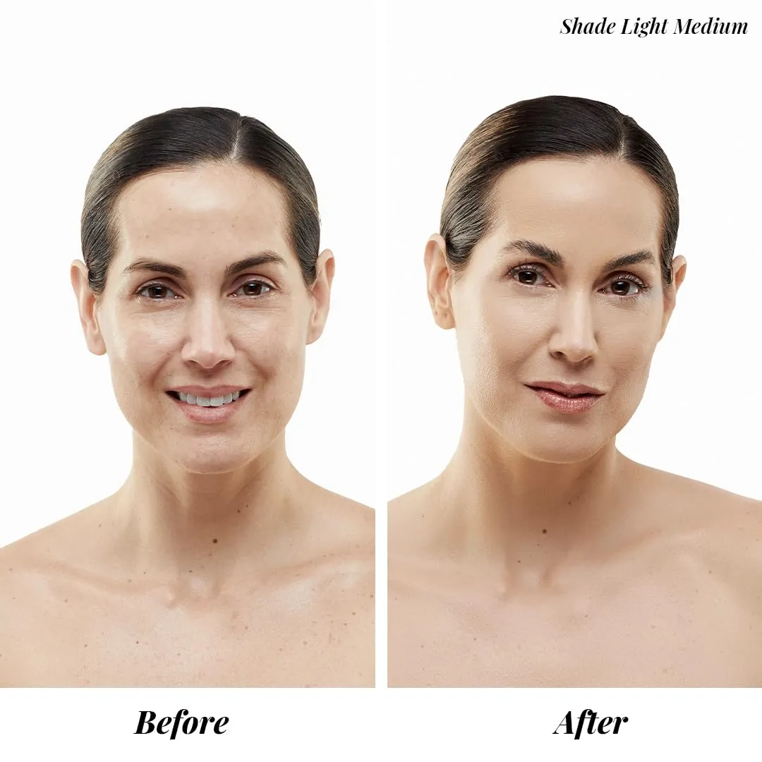 MagicMinerals AirBrush Foundation Set by Jerome Alexander  3pc Set Includes AirFinish, Foundation and Kabuki Brush - Spray Makeup with Anti-aging Ingredients for Smooth Radiant Skin (Fair)